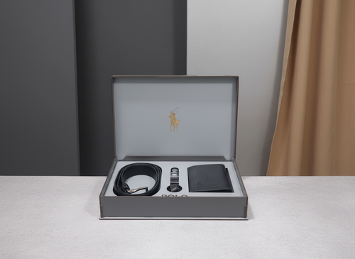 ست کیف و کمربندچرم پولو کد 706